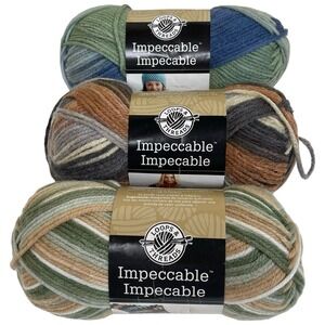 Loops & Threads Impeccable Yarn Multicolor Sage Butter Stillness Seaside 3 Skein